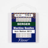 Klasse serger machine needles packaging on a white background