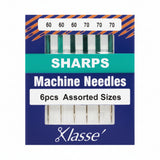 Klasse Sharp/Microtex Needles 80/12, 90/14 & Asstd.