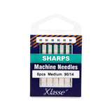 Pack of Sharps machine needles by Lasse on a white background