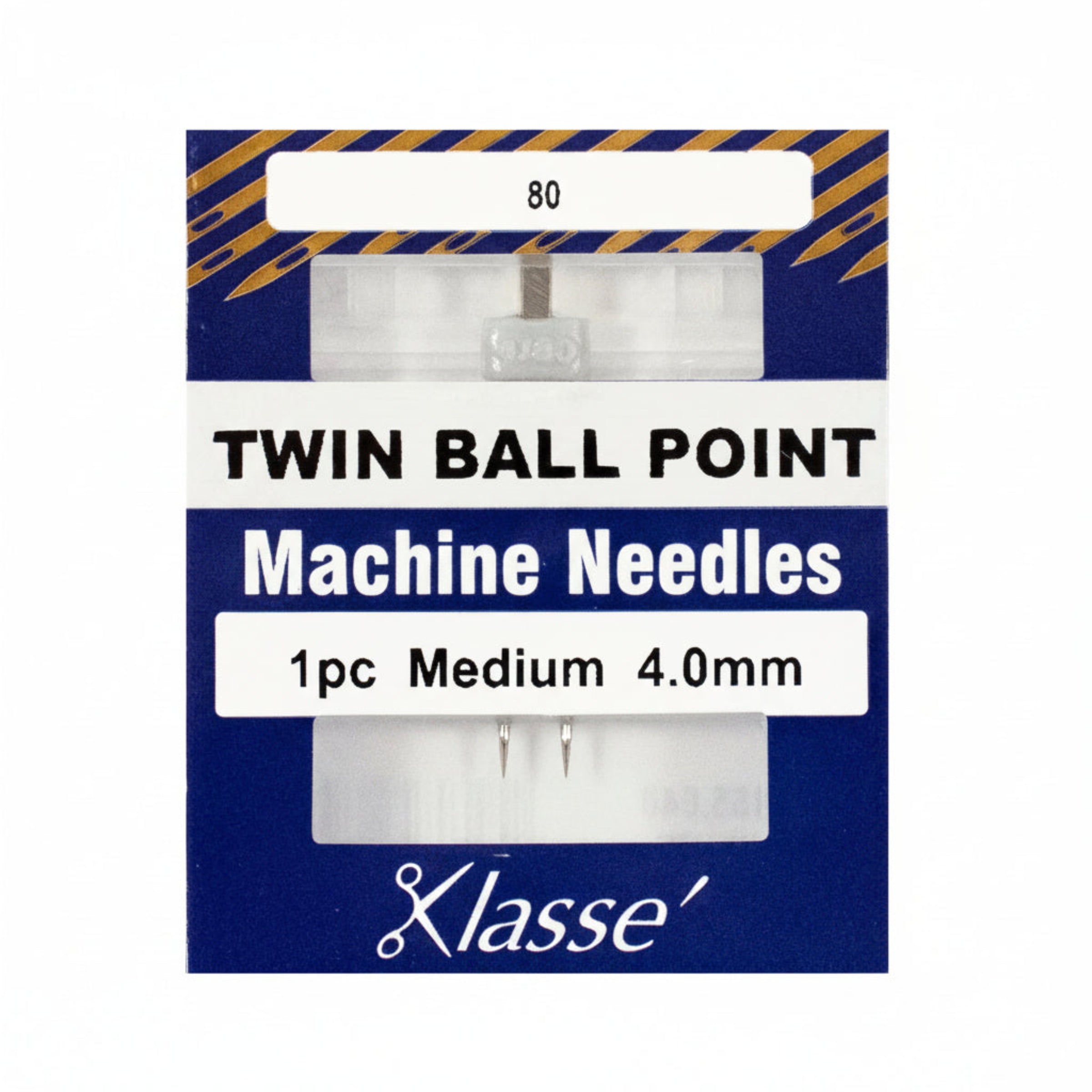 Packaging of Klasse Twin Ballpoint 4mm Needles - AA5155.040