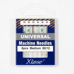 Pack of Klasse machine needles with blue packaging on a white background