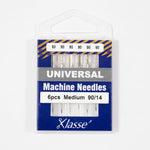 Package of Klasse machine needles on a white background
