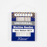 Package of Klasse machine needles on a white background
