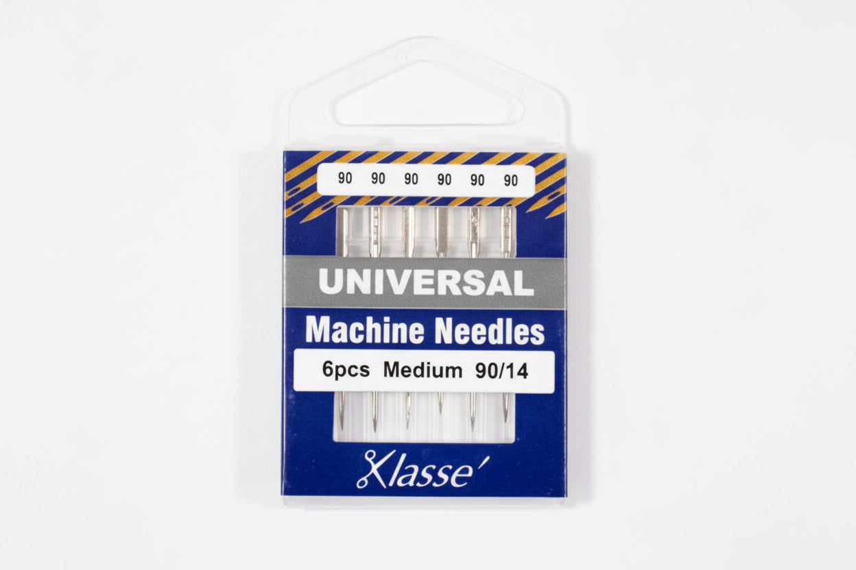 Package of Klasse machine needles on a white background
