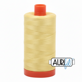 Aurifil Cotton 50wt/2ply Lemon 1300-2115
