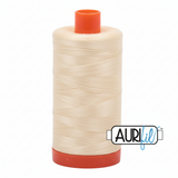 Aurifil Cotton 50wt/2ply Light Lemon 1300-2110