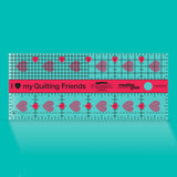 Creative Grids Love My Quilting Friends  2.5'' x 6'' - CGRQF26