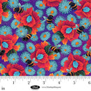 Luminous Haven -  Bumble Bees Purple