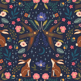Starling Moonlit Forest Dusk Navy STR88903
