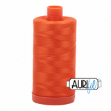 Aurifil Cotton 50wt/2ply  Neon Orange 1300-1104
