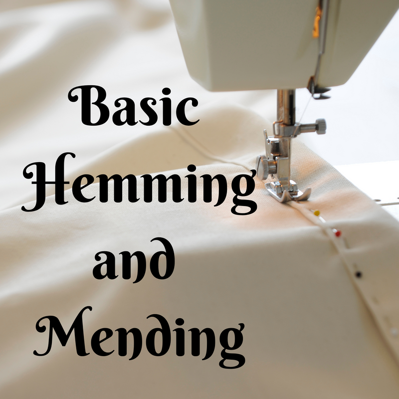 Basic Hemming and Mending Class Sept 20 2025 1:00-3:00