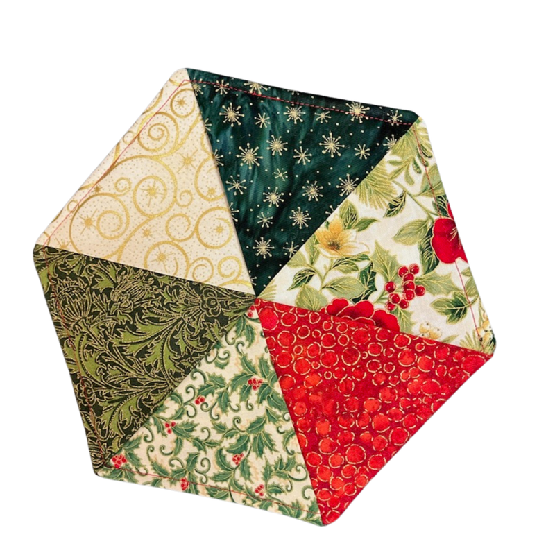 Hexagon Trivet Fabric Kit and Pattern
