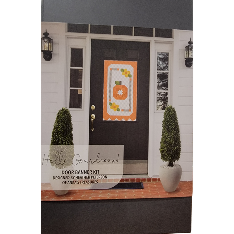 Door Banner August Hello Gourdeous KTDB-34148