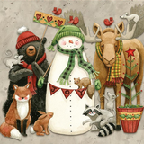 Northern Christmas 35 1/2" x 43 1/2" Panel  P17837-Panel