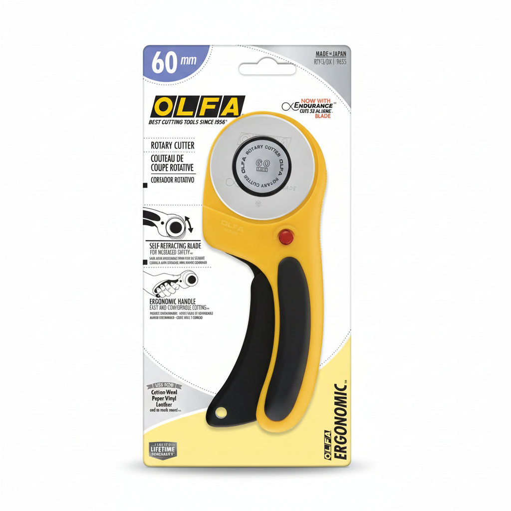OLFA_60mm_Rotary_Cutter in packaging