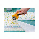 Demonstration of 45mm Rotary Cutter cutting fabric