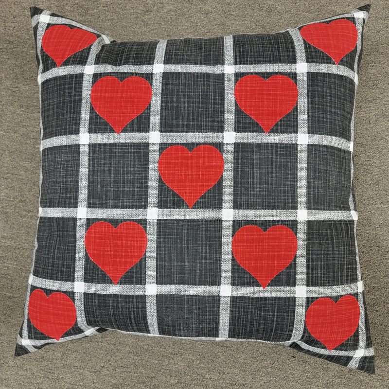 Canvas Heart Pillow