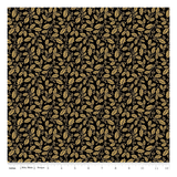 Poinsettias at Christmas Holly Black Foil CF17636-Black