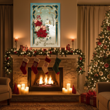 Christmas Greetings Printed Panel 23 1/2" x 43 1/2" PD17669