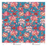 Botanic Symphony  Lotus 4976-73 Teal