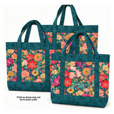 Basic Tote Bag Kit - Floral Drama Floral/Teal