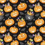 Moonlight Mischief Pumpkins 2555G-99 Black