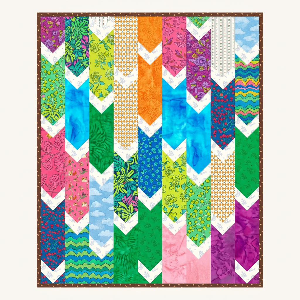 Sample of Verity Quilt Using Be Sew Creative Fabric Kit
