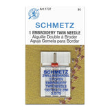 Schmetz Twin Embroidery Needle - 3.0/75