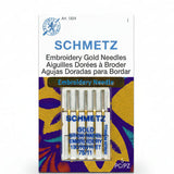 Schmetz Gold Titanium 75/11 Embroidery Needle - Gold-75