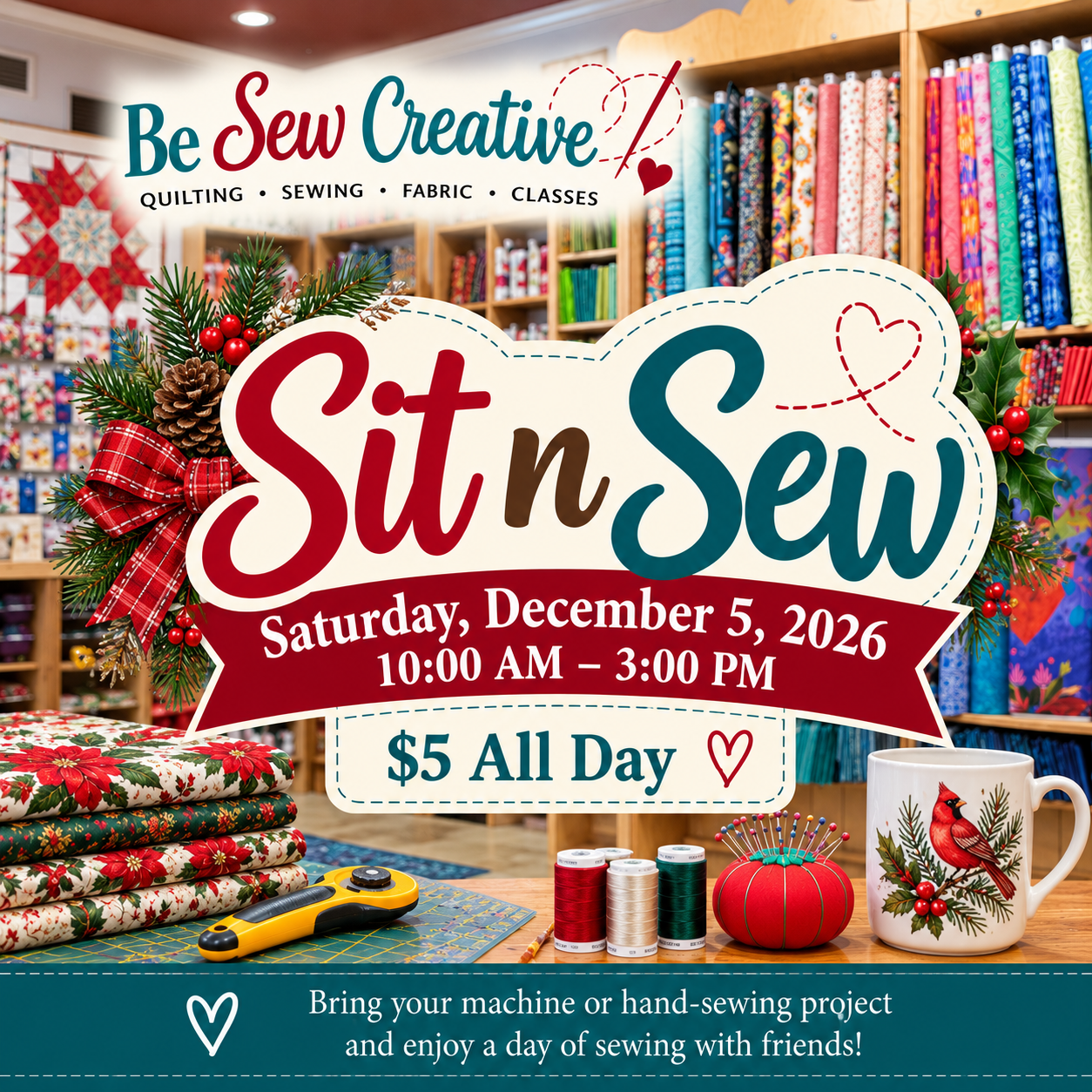 Sit n Sew Dec 5, 2026 Flyer