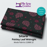 Sitara Paisley Leaf Midnight 11986 12