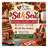 Sit N Sew Saturday Dec 5 , 2026