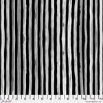 Black and white striped fabric pattern with a ruler at the bottom