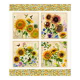 Sunflower Song Digital 36" Panel Y4944-2 Light Cream