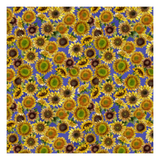 Sunflower Song Digital Sunflowers Y4950-86 Dark Periwinkle