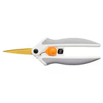 White and orange bird-shaped tool on a white background