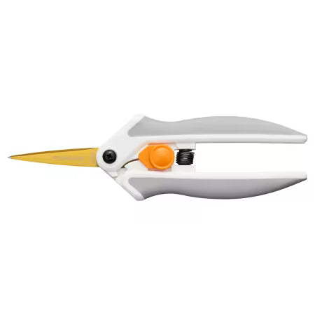 White and orange bird-shaped tool on a white background
