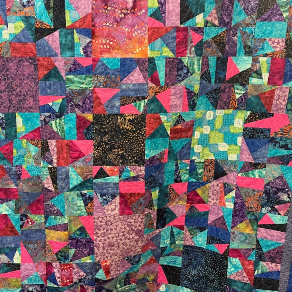 Tumbling Triangle Quilt Sample
