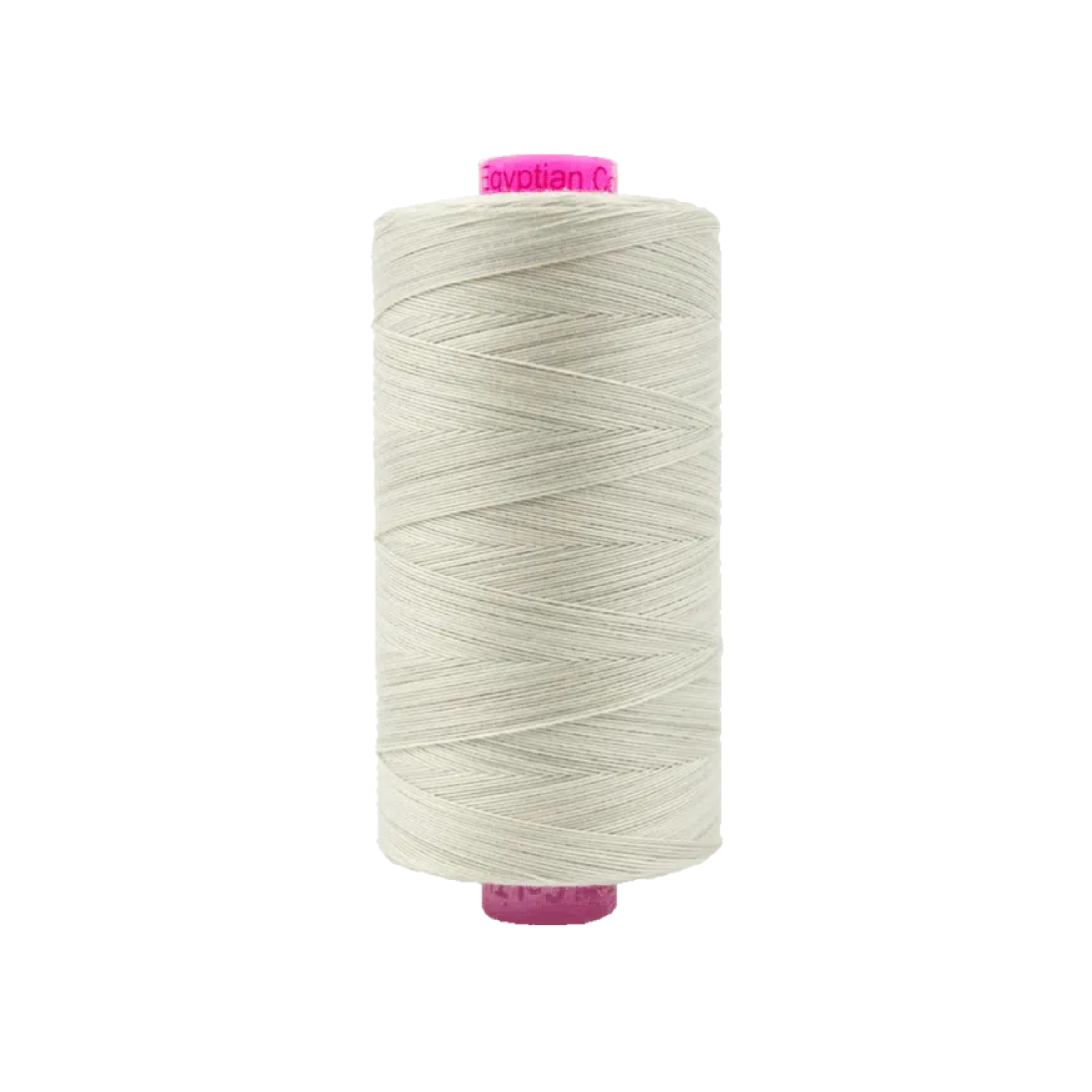Spool of Tutti Lamb TU1-41 50wt variegated Egyptian cotton thread featuring soft cream, warm off-white, and gentle neutral tones with subtle variation.