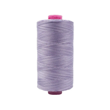 Spool of Tutti Lavender TU1-19 50wt variegated Egyptian cotton thread featuring soft lavender and light purple tones with gentle color variation.