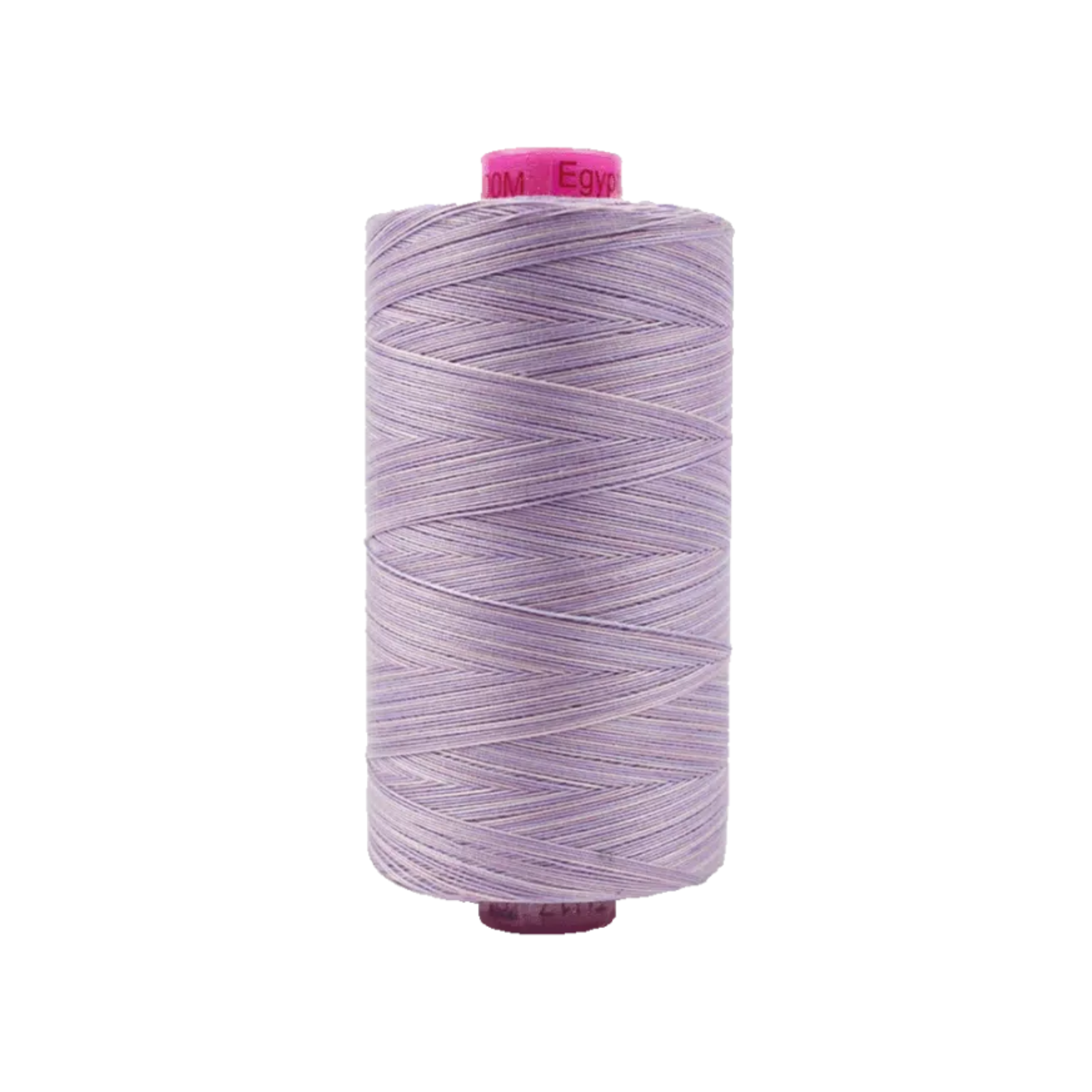 Spool of Tutti Mountain TU1-17 50wt variegated Egyptian cotton thread featuring earthy green and neutral mountain-inspired tones with subtle variation.