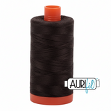 Aurifil Cotton 50wt/2ply Very Dark Bark 1300-1130