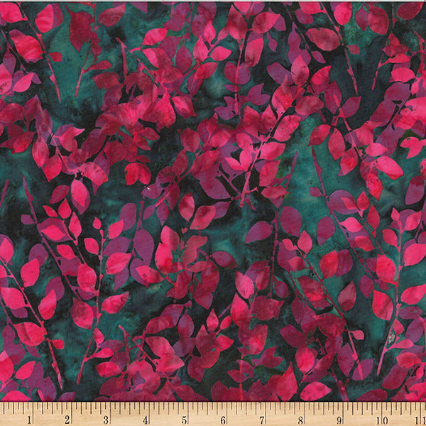 Batik - Bali Leaves Jade  W2585-29