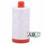 Aurifil Cotton 50wt/2ply White 1300-2021