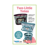 ByAnnie Two Little Totes PBA314 sewing pattern for structured tote bags with zipper closures and storage pockets