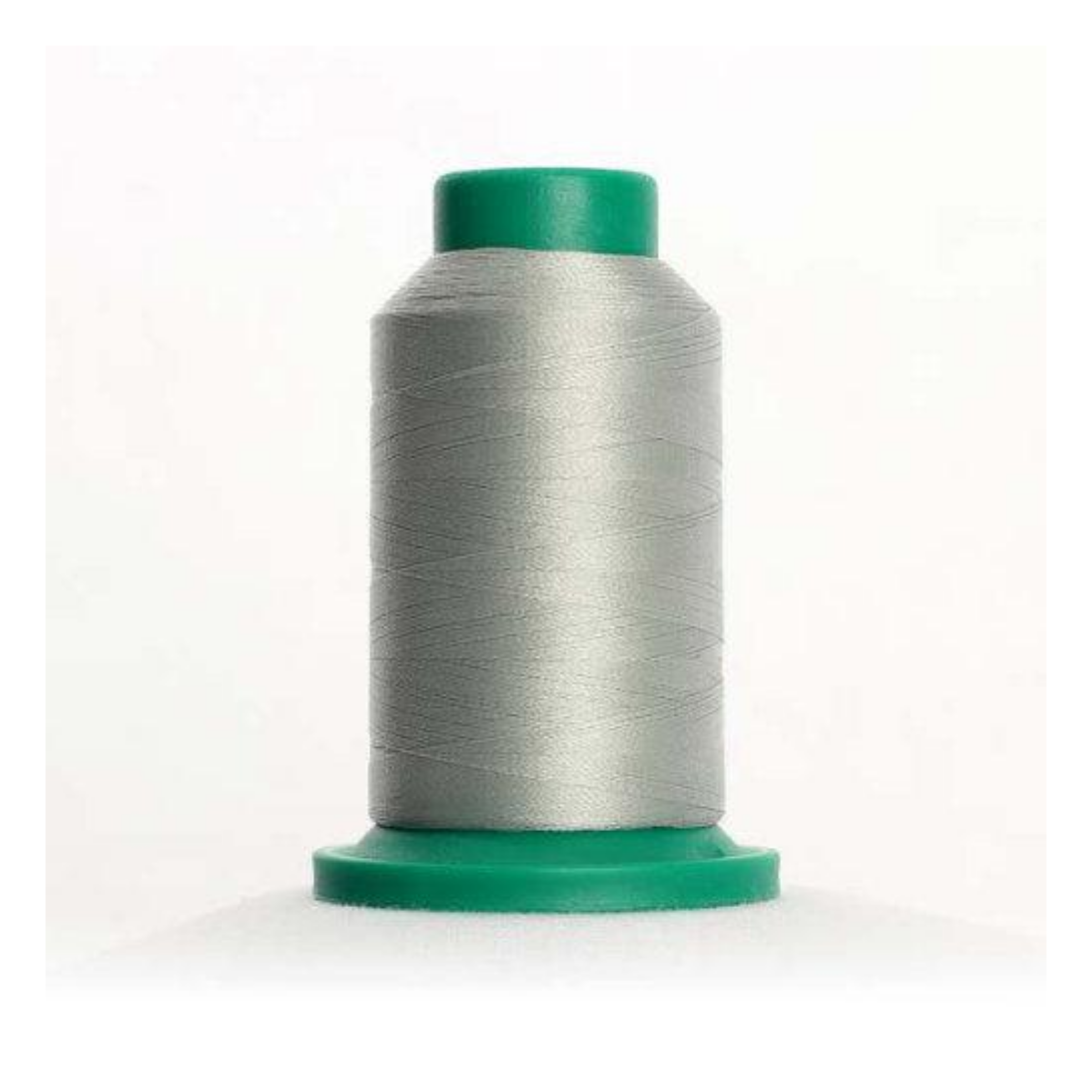 Isacord 0176 Fog 40wt polyester embroidery thread spool in soft gray for machine embroidery and quilting projects.