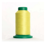 Isacord 0220 Sunbeam 40wt polyester embroidery thread spool in warm yellow for machine embroidery, quilting, and decorative stitching.