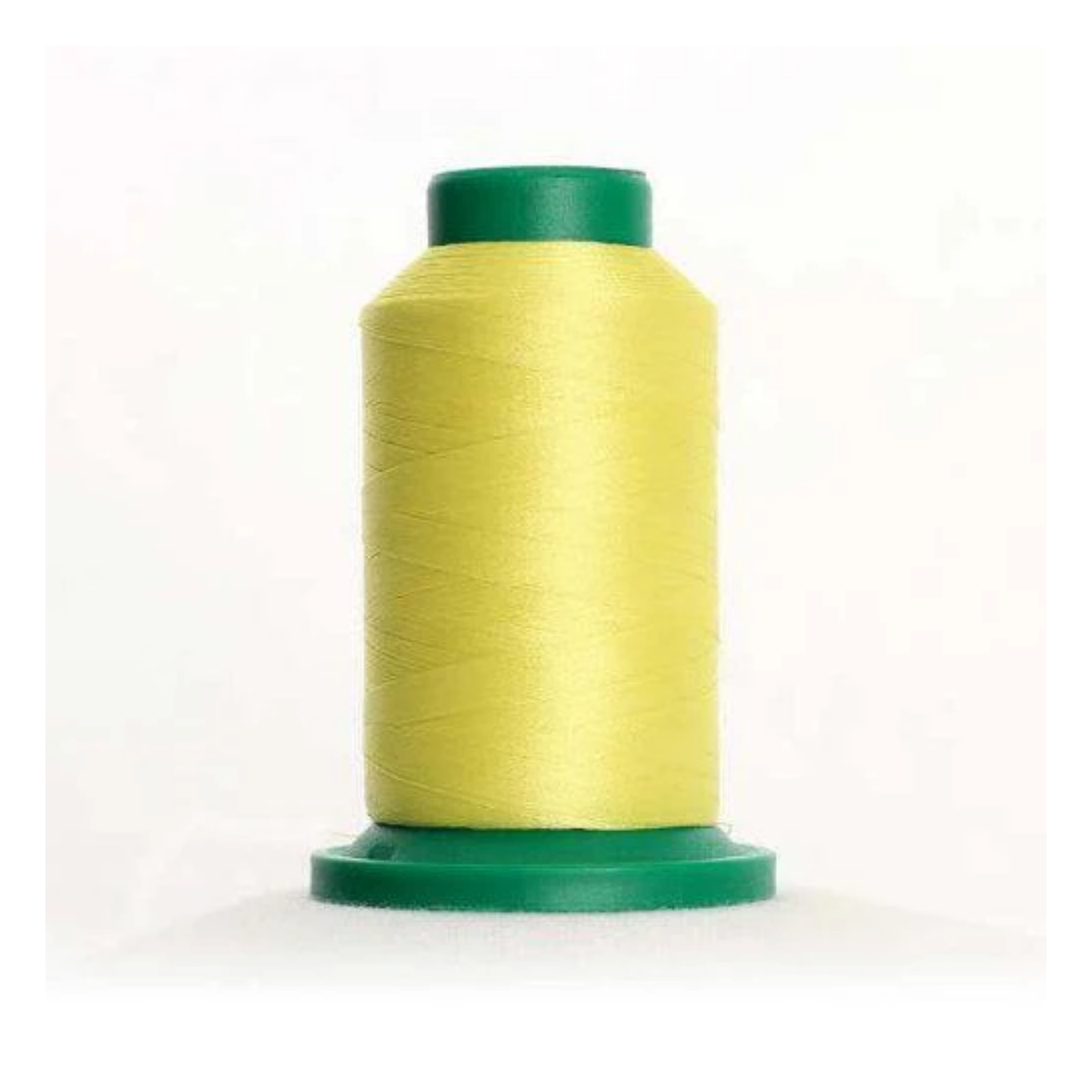 Isacord 0220 Sunbeam 40wt polyester embroidery thread spool in warm yellow for machine embroidery, quilting, and decorative stitching.