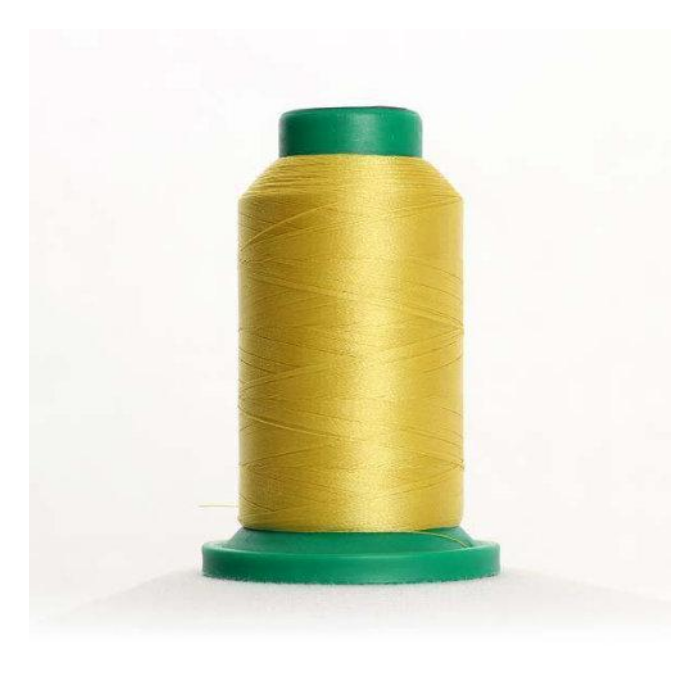 Isacord 0221 Light Brass 40wt polyester embroidery thread spool in warm gold tone for machine embroidery, quilting, and decorative stitching.