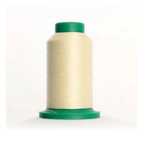 Isacord 0270 Buttercream 40wt polyester embroidery thread spool in soft creamy yellow for machine embroidery and quilting projects.